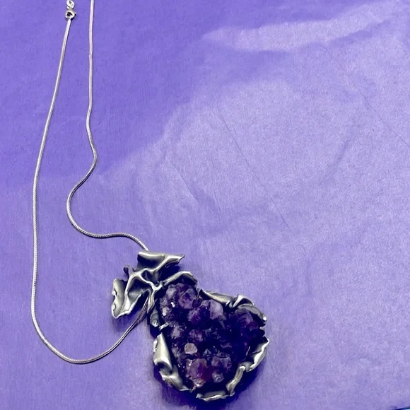 MCM Scandinavian Made Amethyst Pendant - Picture 4 of 4